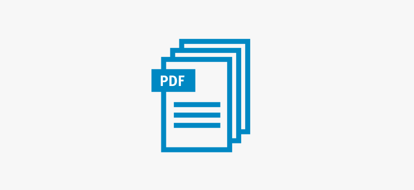 Grafisches Symbol für einen Stapel von PDF-Dokumenten