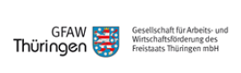 Logo der Gesellschaft für Arbeits- und Wirtschaftsförderung des Freistaats Thüringen mbH