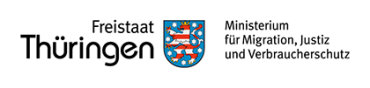 Logo des Thüringer Ministeriums für Migration, Justiz und Verbraucherschutz