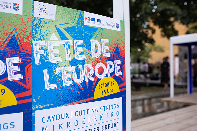 Plakat zur Veranstaltung "Fete de L´Europe"