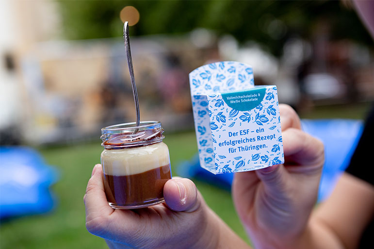 ESF Merchandise Artikel: Schokoladencreme im Glas