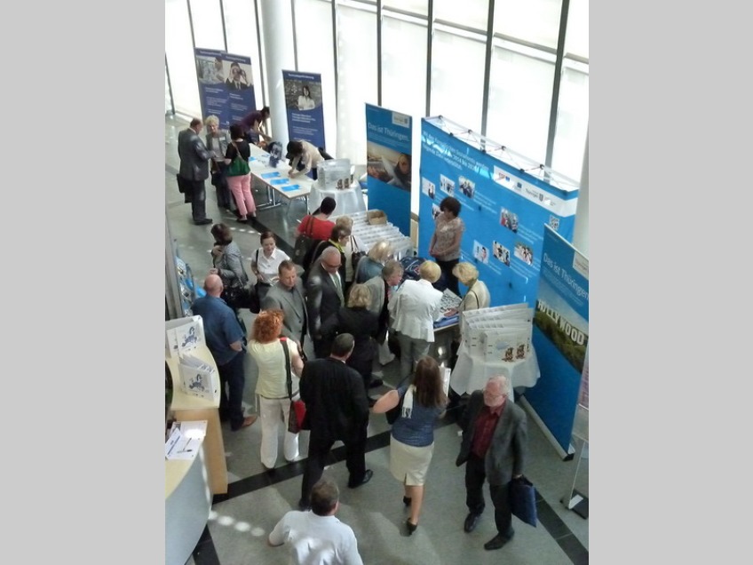 Blick ins Foyer von oben