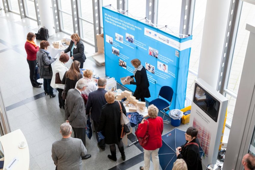 Stand des ESF von oben