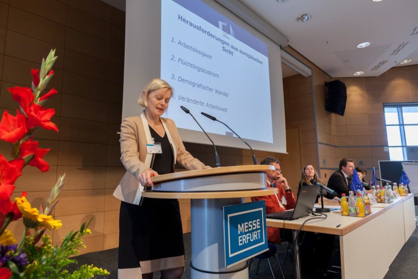 Ines Legler bei Ihrem Vortrag