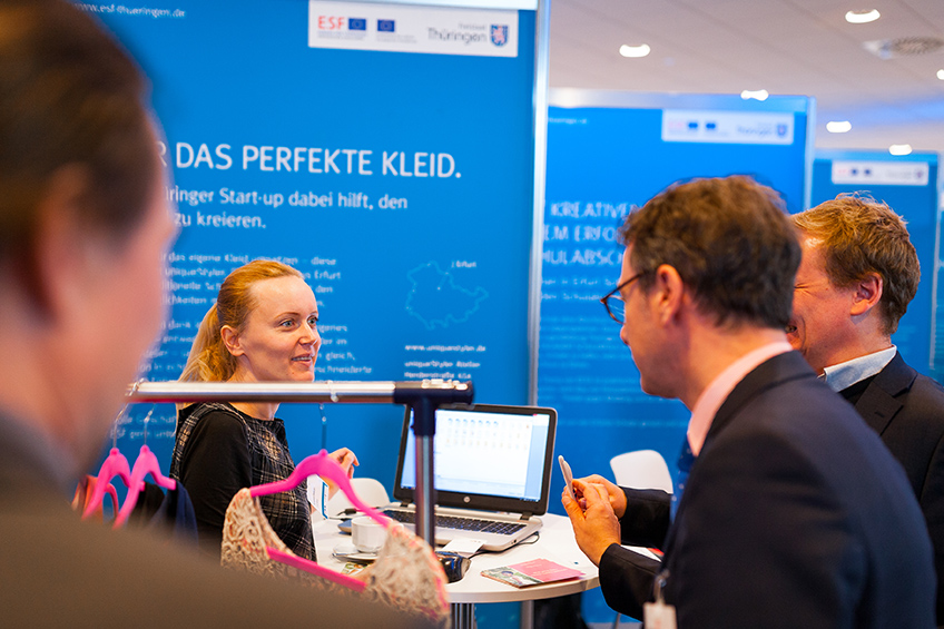 Projektstand von des Modeunternehmens uniqueStyler