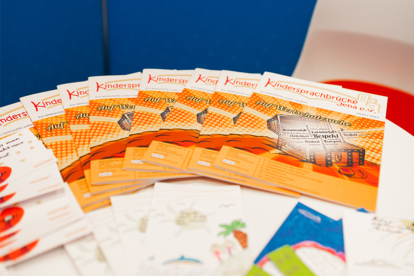 Flyer der Kindersprachbrücke Jena e.V.